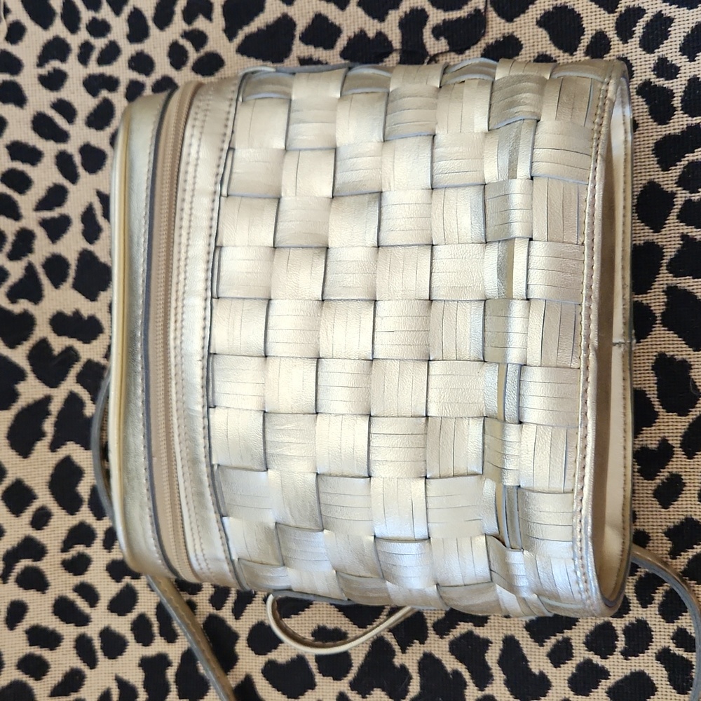Saddle River Gold Leather Purse